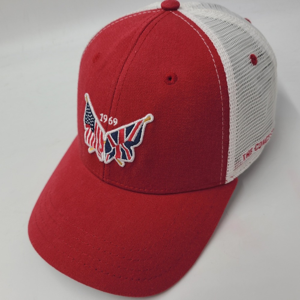 Concession Golf Club Hat Adjustable Trucker Mesh Red White 1969 Ryder Cup Men